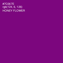 #7C067E - Honey Flower Color Image